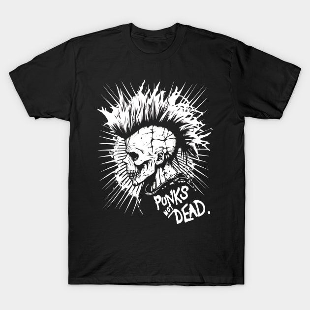 Punk Rock - Punks Not Dead T-Shirt by Tshirt Samurai